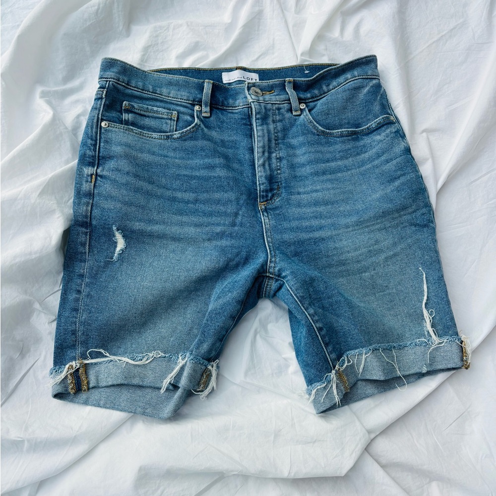 LOFT Blue Jean Shorts